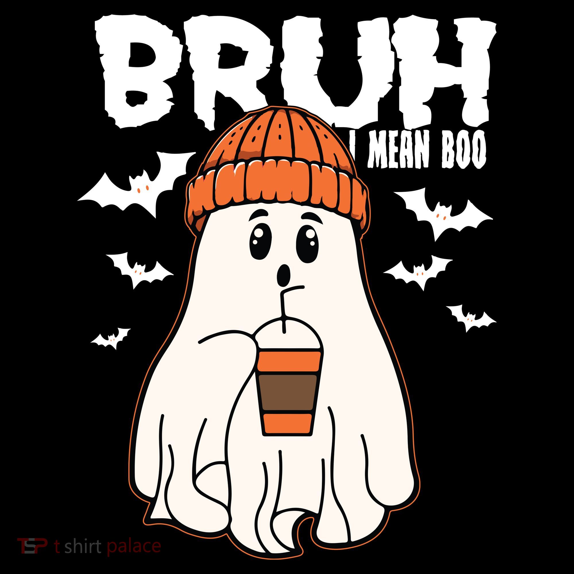 Funny Halloween Ghost Bruh I Mean Boo Women's Hoodie
