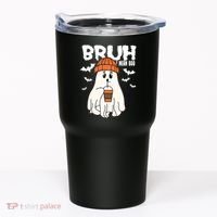 Funny Halloween Ghost Bruh I Mean Boo Tumbler thumb 0