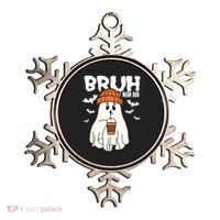 Funny Halloween Ghost Bruh I Mean Boo Ornament thumb 0
