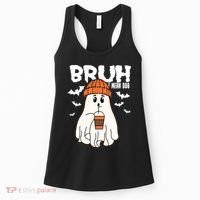 Funny Halloween Ghost Bruh I Mean Boo Women's Tank Top thumb 0