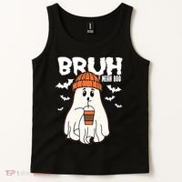 Funny Halloween Ghost Bruh I Mean Boo Tank Top thumb 2
