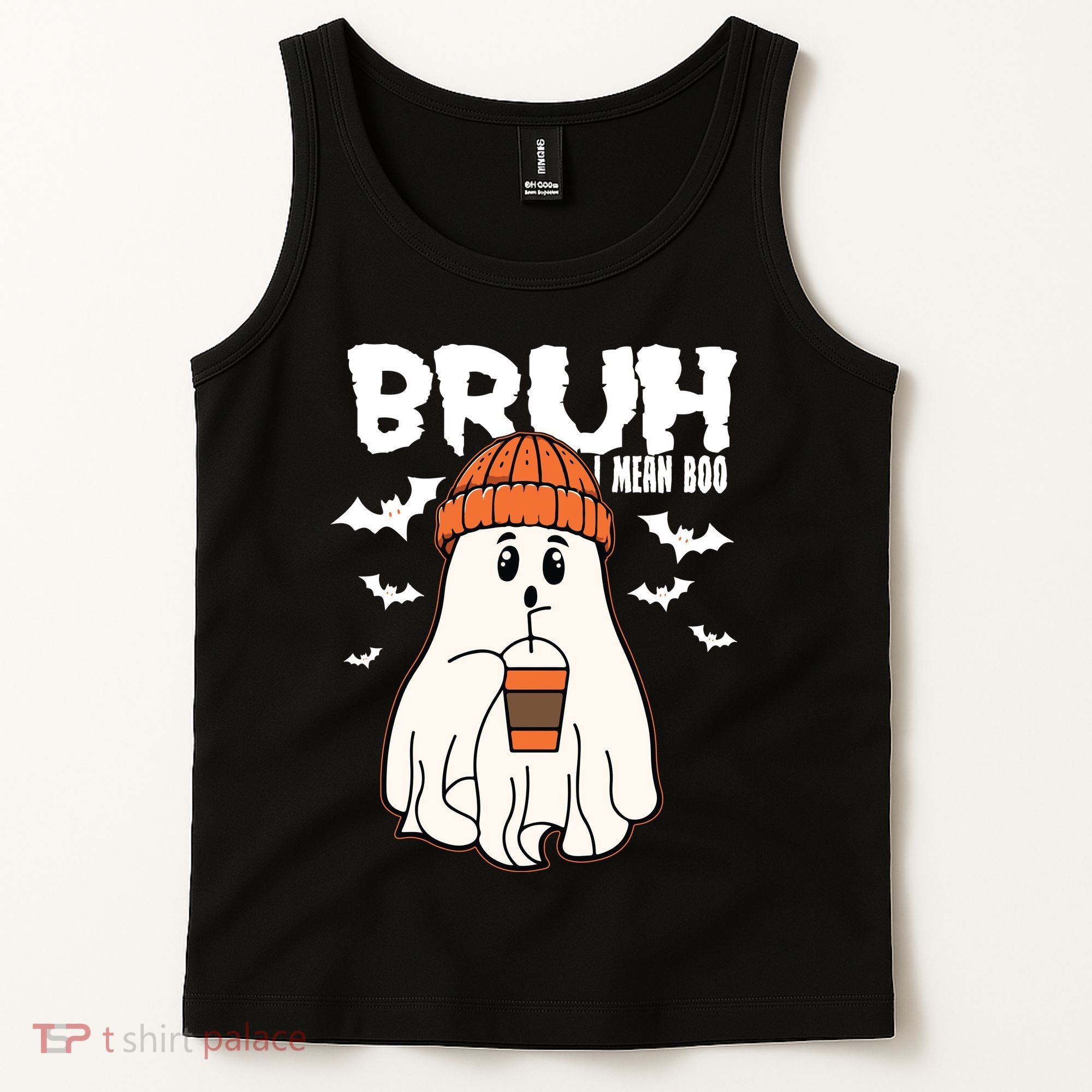 Funny Halloween Ghost Bruh I Mean Boo Tank Top