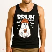 Funny Halloween Ghost Bruh I Mean Boo Tank Top thumb 3