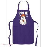 Funny Halloween Ghost Bruh I Mean Boo Apron thumb 0