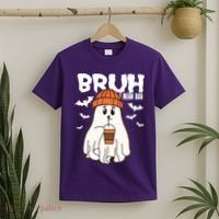 Funny Halloween Ghost Bruh I Mean Boo T-Shirt thumb 2