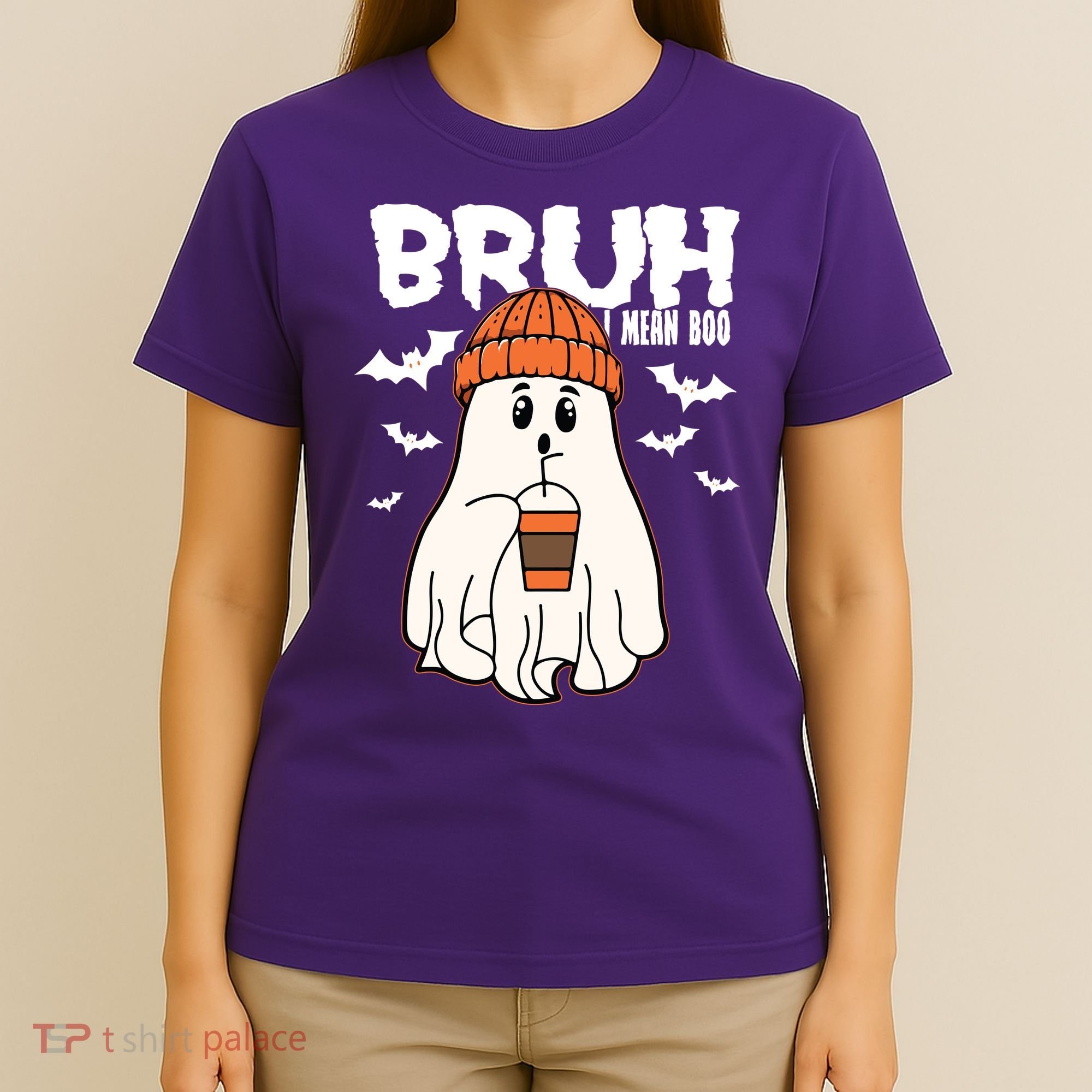 Funny Halloween Ghost Bruh I Mean Boo T-Shirt