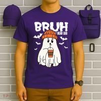 Funny Halloween Ghost Bruh I Mean Boo T-Shirt thumb 6