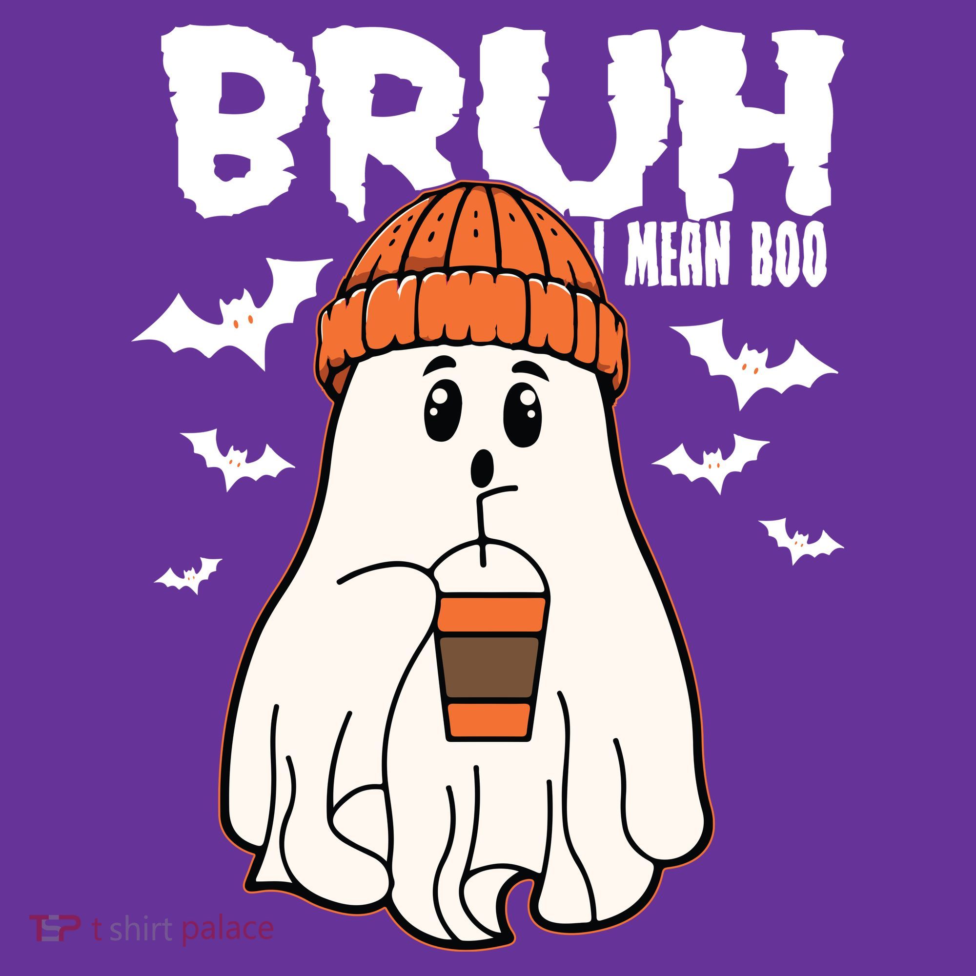 Funny Halloween Ghost Bruh I Mean Boo T-Shirt