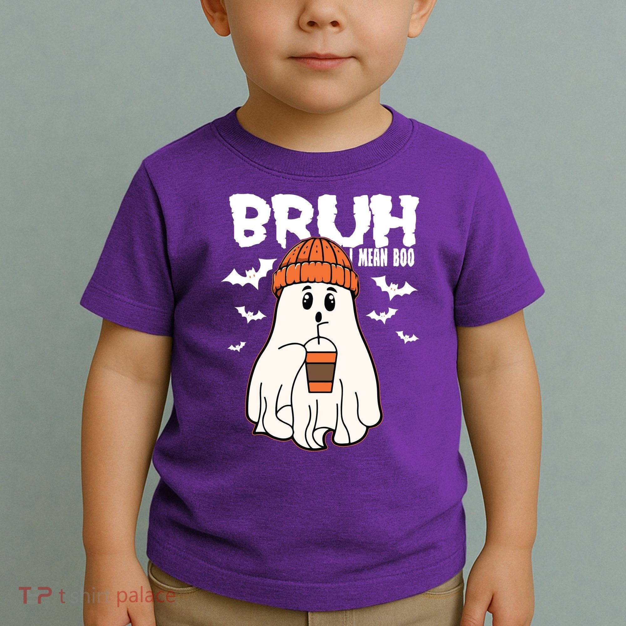 Funny Halloween Ghost Bruh I Mean Boo Toddler T-Shirt