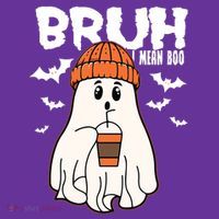 Funny Halloween Ghost Bruh I Mean Boo Kids Long Sleeve Shirt thumb 2