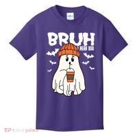 Funny Halloween Ghost Bruh I Mean Boo Kids T-Shirt thumb 0