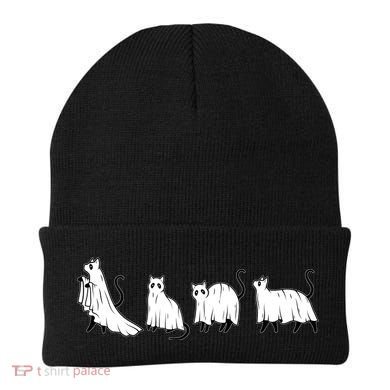 Funny Halloween Ghost Cats Beanie