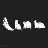 Funny Halloween Ghost Cats Hat thumb 2