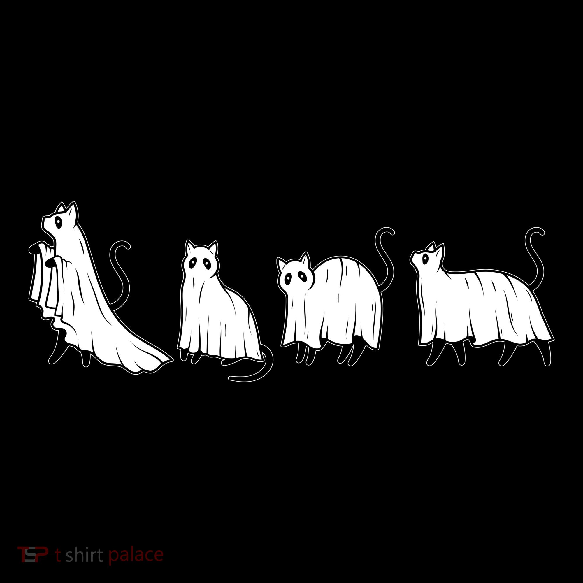 Funny Halloween Ghost Cats Toddler T-Shirt