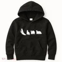 Funny Halloween Ghost Cats Kids Hoodie thumb 0