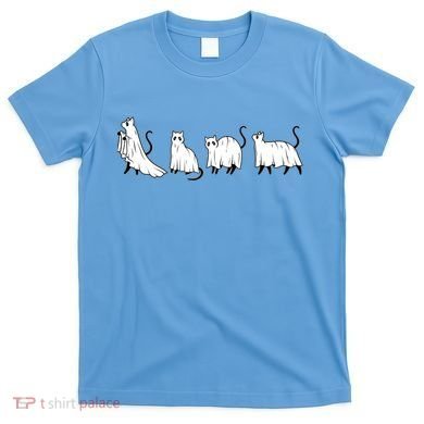 Funny Halloween Ghost Cats T-Shirt