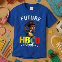 Future HBCU Grad Graduation HBCU Future College Student Kids T-Shirt thumb 3
