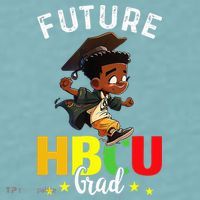 Future HBCU Grad Graduation HBCU Future College Student Sueded Cloud Jersey T-Shirt thumb 2
