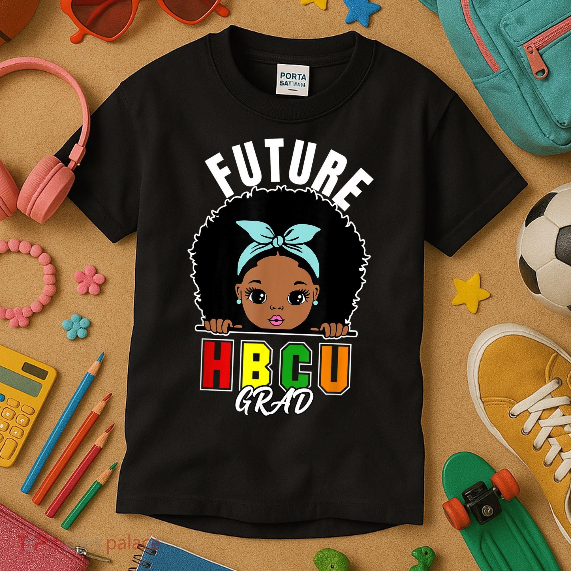 Future HBCU Grad Girl Graduation Historically Black College Kids T-Shirt
