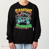 Funny Halloween Gaming Zombie Game Controller Women's Sweatshirt thumb 0