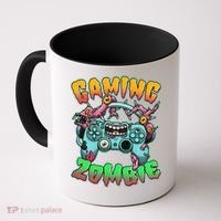 Funny Halloween Gaming Zombie Game Controller Coffee Mug thumb 0