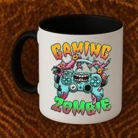 Funny Halloween Gaming Zombie Game Controller Coffee Mug thumb 2