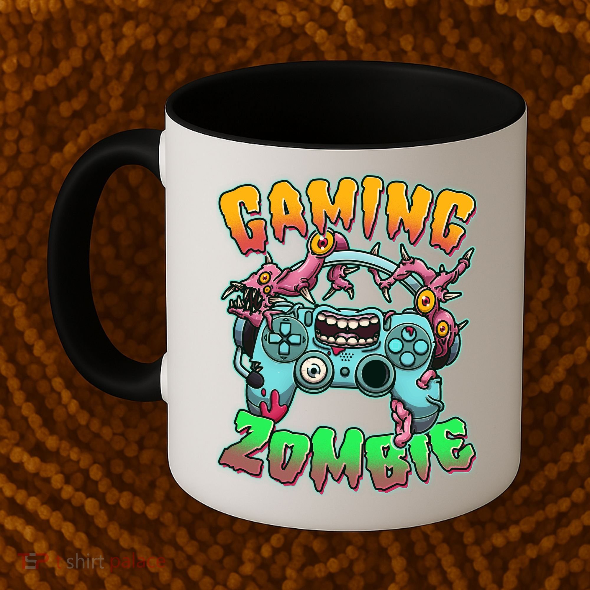 Funny Halloween Gaming Zombie Game Controller Coffee Mug