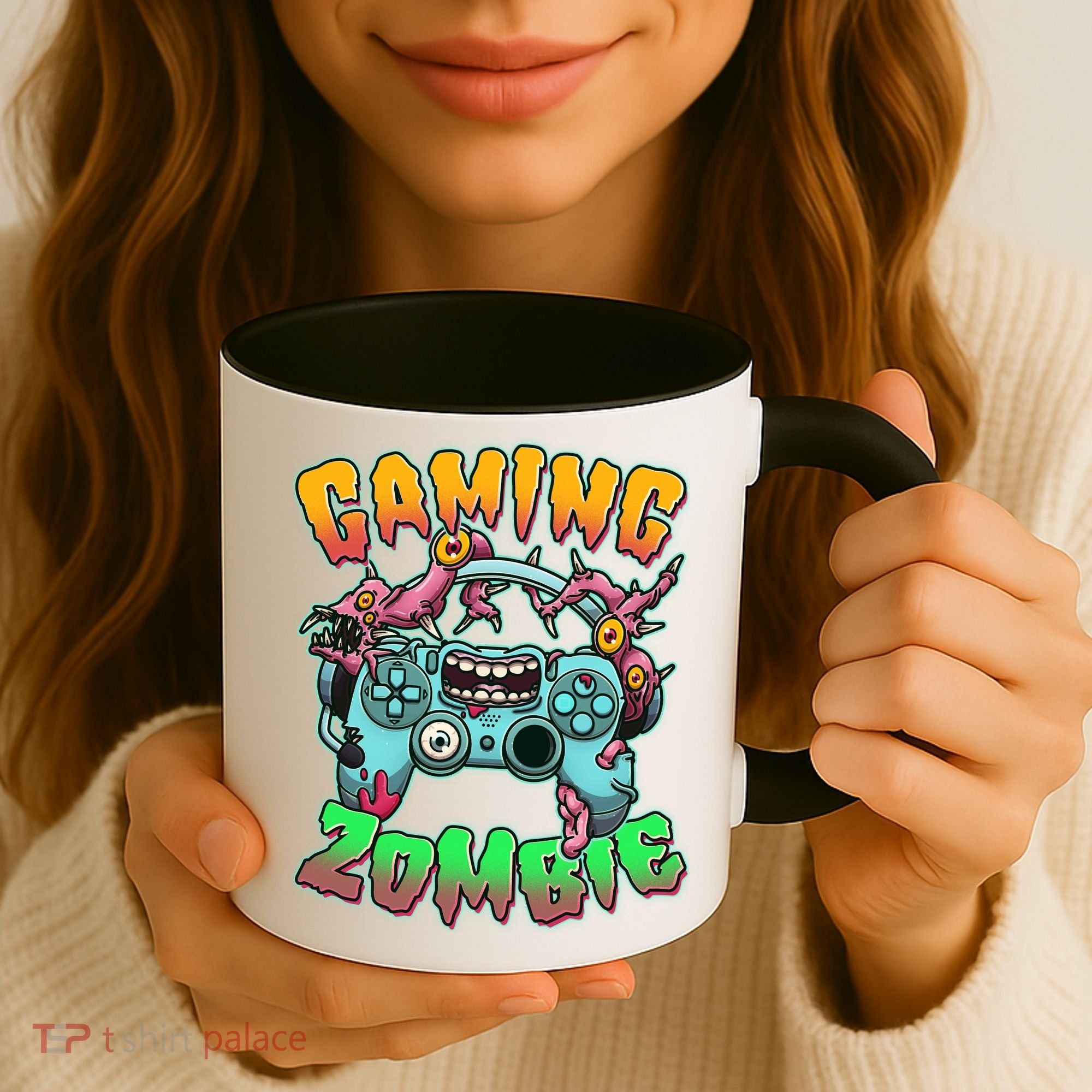 Funny Halloween Gaming Zombie Game Controller Coffee Mug