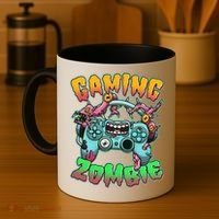 Funny Halloween Gaming Zombie Game Controller Coffee Mug thumb 4