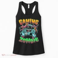 Funny Halloween Gaming Zombie Game Controller Women's Tank Top thumb 0