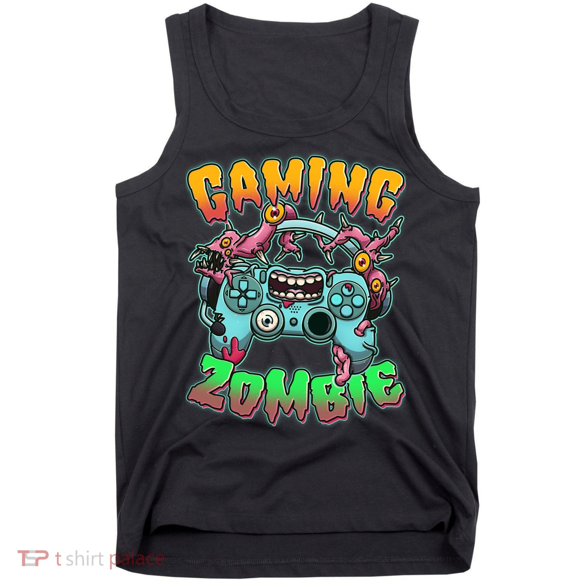 Funny Halloween Gaming Zombie Game Controller Tank Top