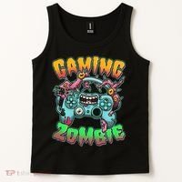 Funny Halloween Gaming Zombie Game Controller Tank Top thumb 2