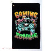 Funny Halloween Gaming Zombie Game Controller Golf Towel thumb 0