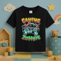 Funny Halloween Gaming Zombie Game Controller Toddler T-Shirt thumb 3