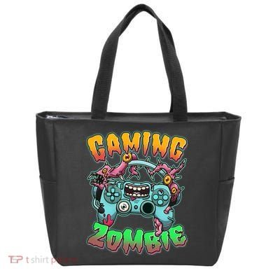 Funny Halloween Gaming Zombie Game Controller Tote Bag
