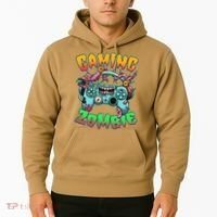 Funny Halloween Gaming Zombie Game Controller Hoodie thumb 2