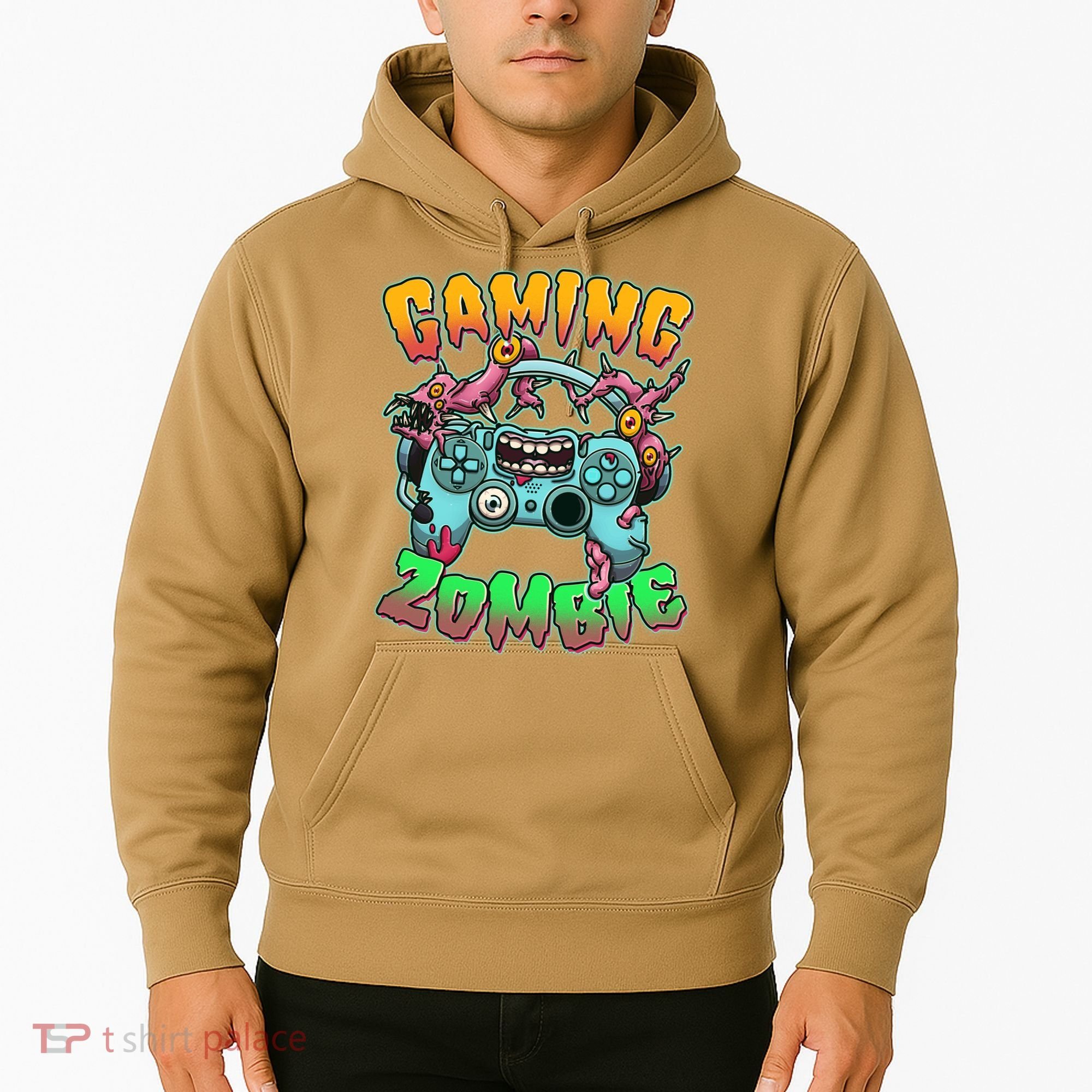 Funny Halloween Gaming Zombie Game Controller Hoodie