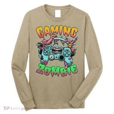 Funny Halloween Gaming Zombie Game Controller Long Sleeve Shirt