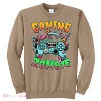 Funny Halloween Gaming Zombie Game Controller Sweatshirt thumb 0