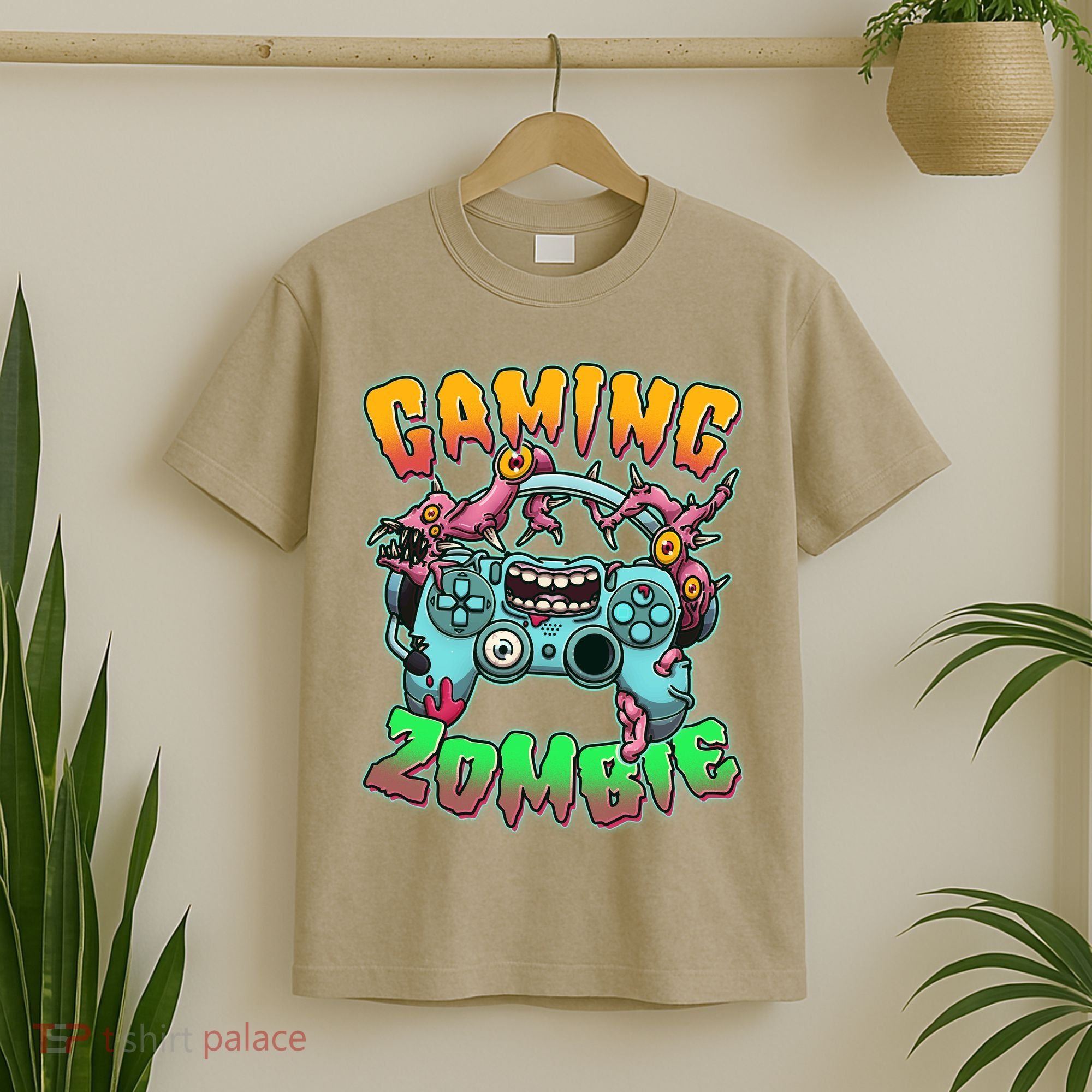 Funny Halloween Gaming Zombie Game Controller T-Shirt