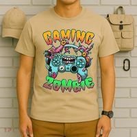 Funny Halloween Gaming Zombie Game Controller T-Shirt thumb 6