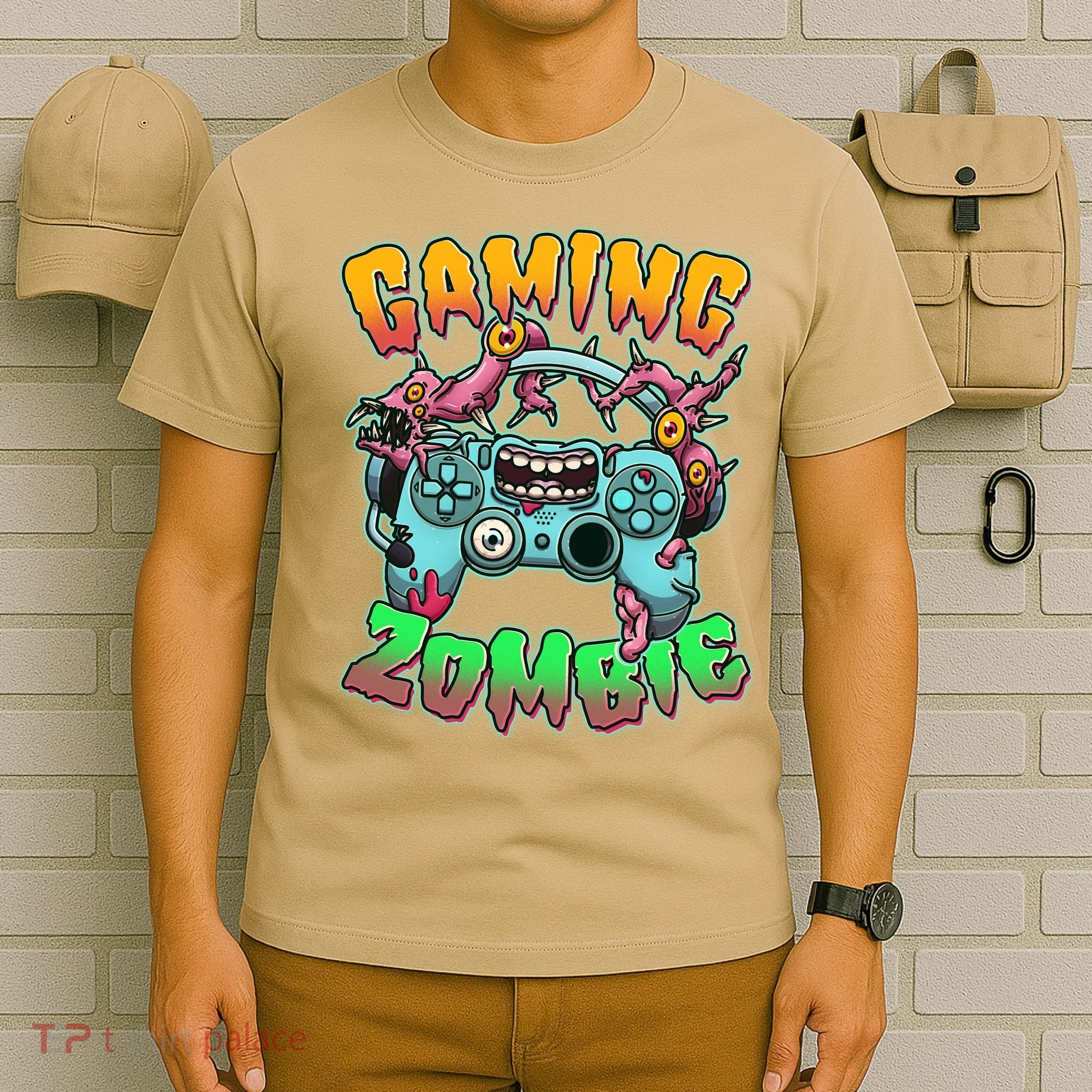 Funny Halloween Gaming Zombie Game Controller T-Shirt
