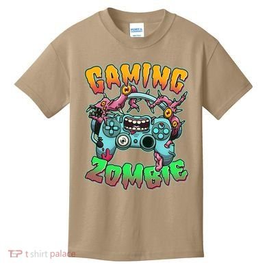 Funny Halloween Gaming Zombie Game Controller Kids T-Shirt