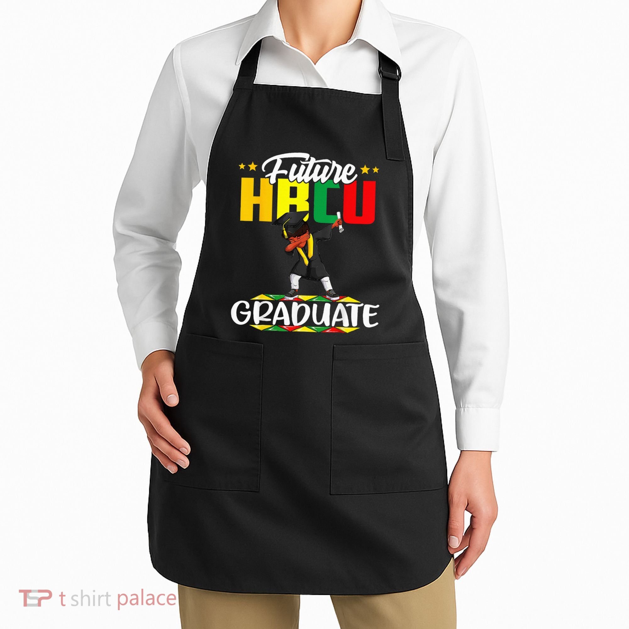 Future HBCU Graduate Afro Black College  Apron