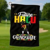 Future HBCU Graduate Afro Black College  Golf Towel thumb 1