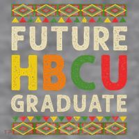 Future Hbcu Graduate Black College Graduation Student Grad Women's Racerback Cropped Tank thumb 2