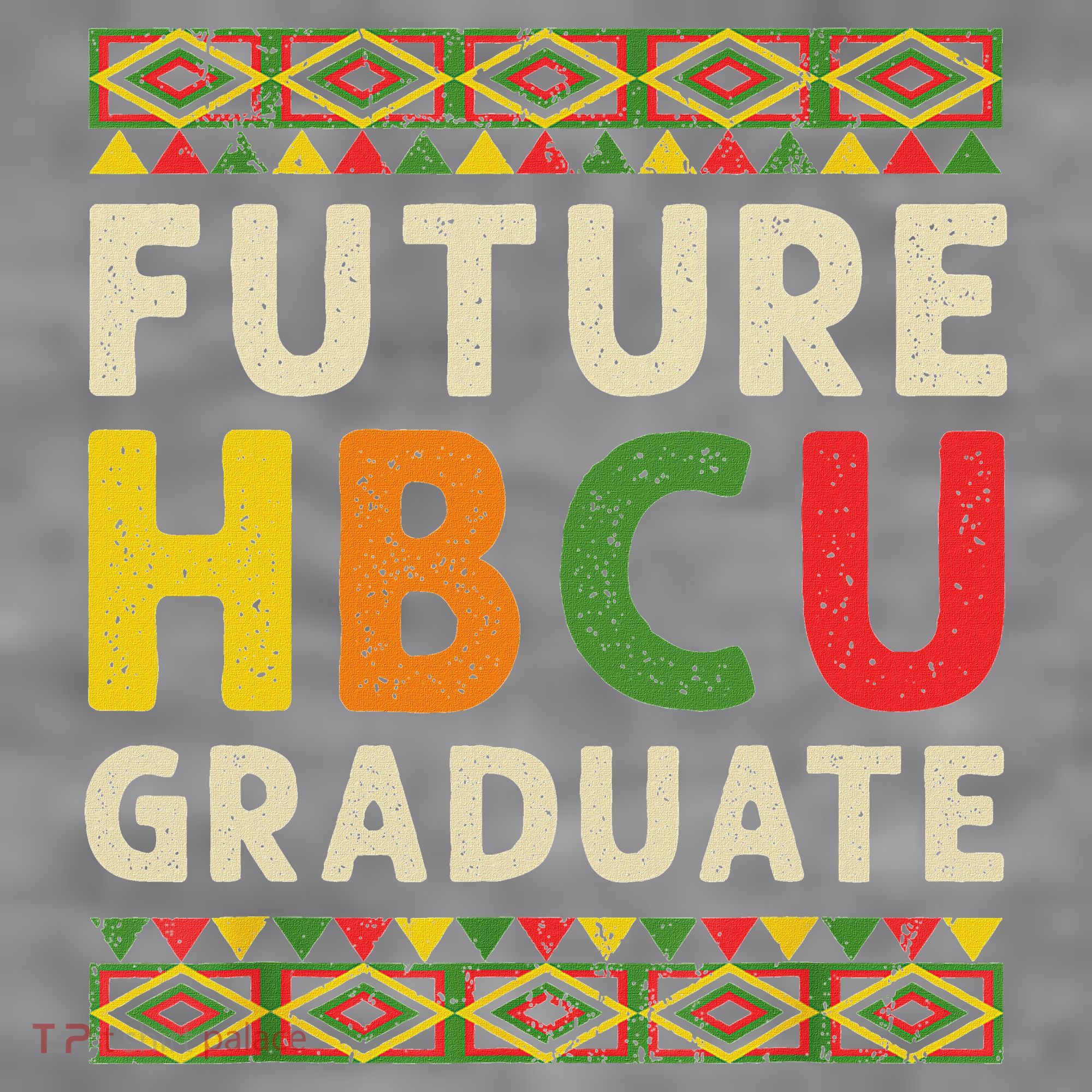 Future Hbcu Graduate Black College Graduation Student Grad Women's Racerback Cropped Tank