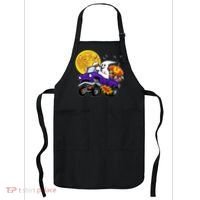 Funny Halloween Ghost Muscle Car Apron thumb 0