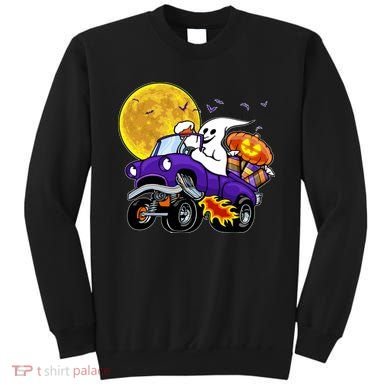 Funny Halloween Ghost Muscle Car Sweatshirt