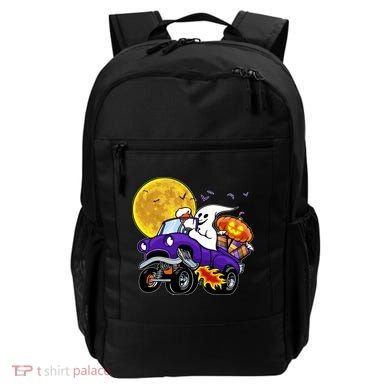Funny Halloween Ghost Muscle Car Backpack